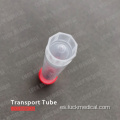 Transporte el tubo vacío con/sin etiqueta